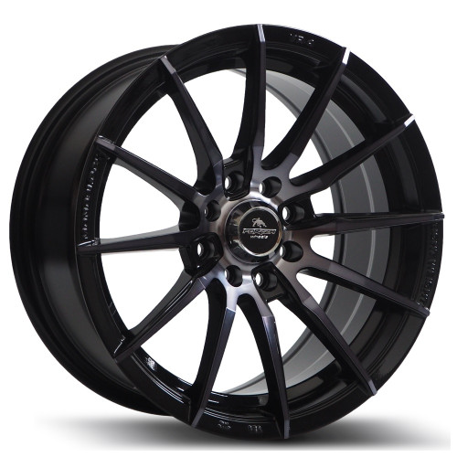 15" 4x100 Forzza Atom Black Magic Machined ET25 7.0J