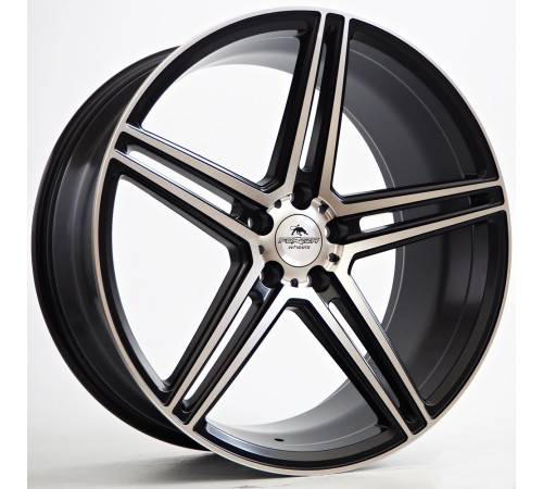 19" 5x112 Forzza Bosan Black Matt Face Machined ET35 8.5J