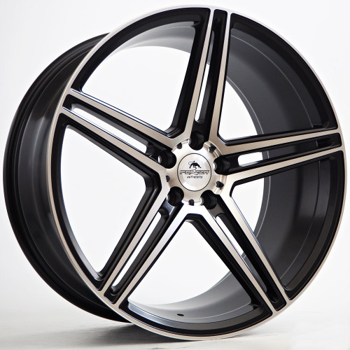 19" 5x112 Forzza Bosan Black Matt Face Machined ET35 8.5J
