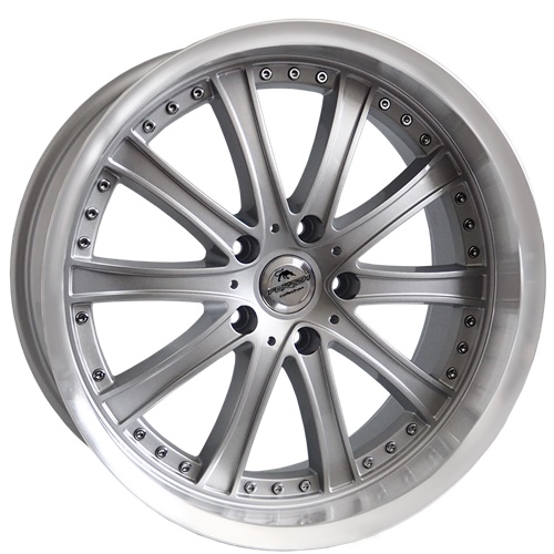 19" 5x120 Forzza Code Silver/Lip Machined ET25 8.5J