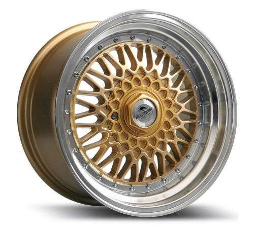 16" 5x100 Forzza Malm Gold/Lip Machined ET20 8.0J