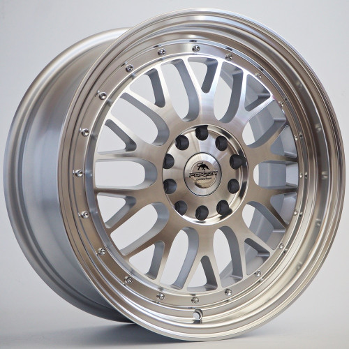 17" 5x108 Forzza Spot Silver Face Machined ET40 7.5J
