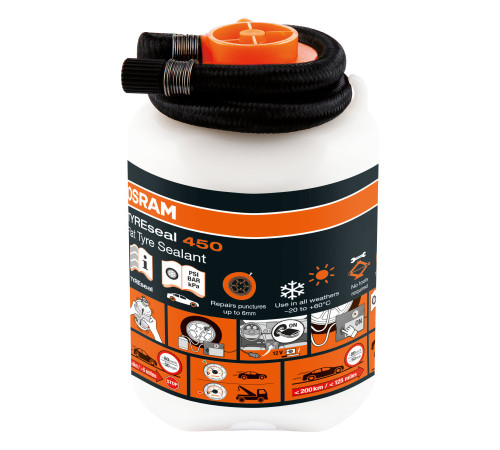 OSRAM TYREseal 450 riepu hermētiķis (aizvieto standarta aprīkojumu)