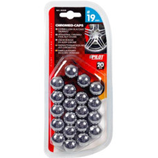 Skrūvju vāciņi 19mm Šauras (Hroms) 