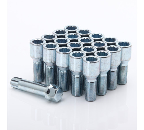 M12x1,75x28 hex17 Zvaigzne (20mm) tuninga skrūves 20 gab + atslēga