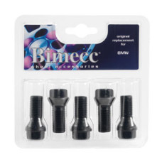 M14x1.25x27.6 hex17 (BMW) ( OEM: 36 13 6 774 896, 36 13 6 781 151 ) 5 melnu skrūvju komplekts