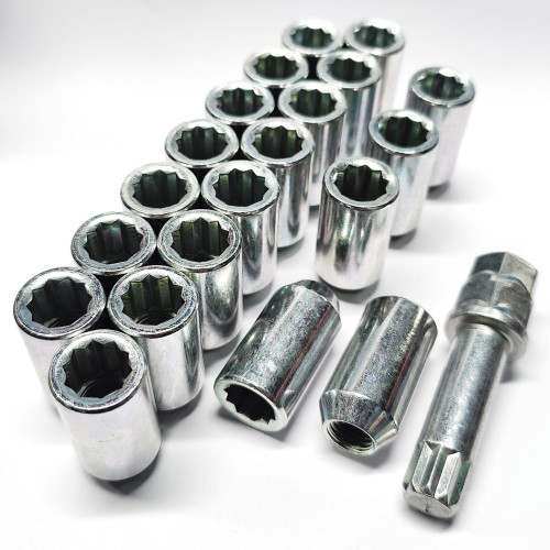 M12x1.5  HEX zvaigzne. Diametrs 20mm riteņa tuninga uzgriežņu komplekts