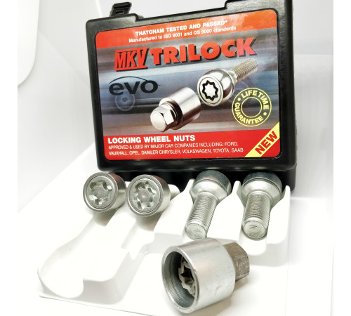 M14 x 1.5 x 27 mm HEX17 Sfēra R13 Drošības skrūves EVO5