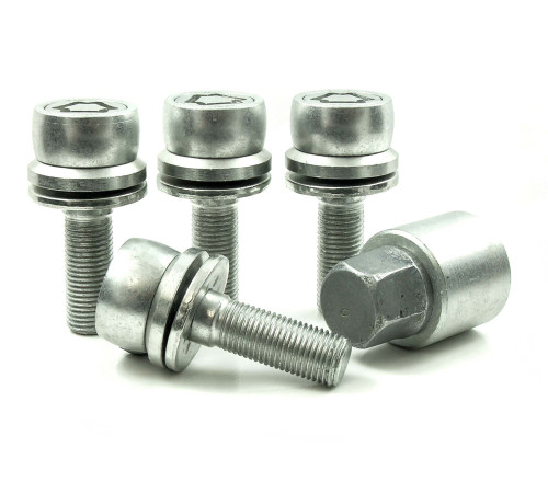 M12 x 1.25 x 35 mm HEX19 Flat Riteņu drošības skrūves EVO5