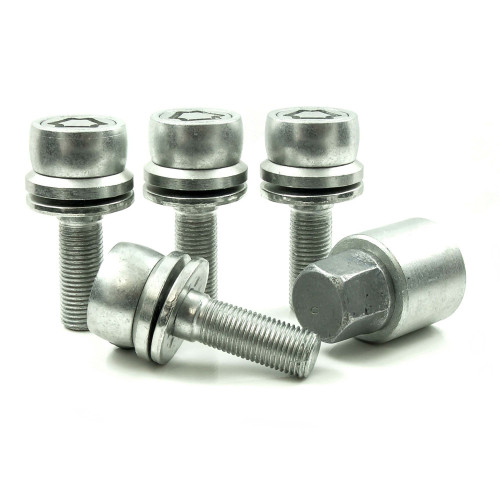 M12 x 1.25 x 35 mm HEX19 Flat Wheel locking bolts EVO5