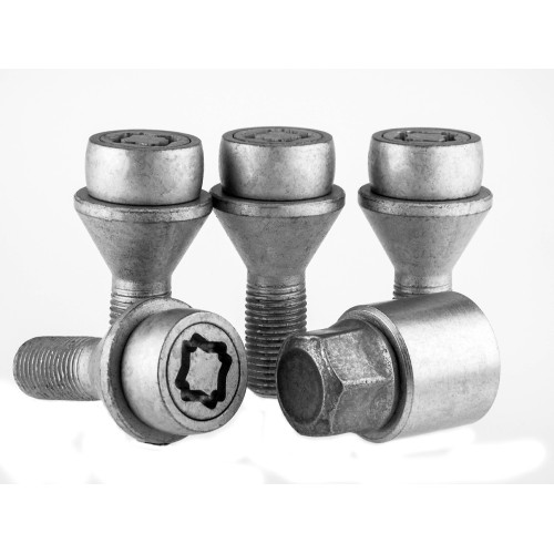 M14 x 1.5 x 28.5 mm HEX21 Cone Wheel locking bolts EVO5