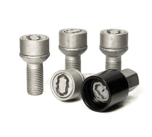 M14 x 1.5 x 28 mm HEX17 Sfēra R13 Riteņu drošības skrūves EVO5