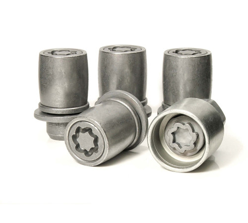 M12 x 1.5 HEX21 Flat MITSUBISHI/TOYOTA Riteņu drošības uzgriežņi EVO5