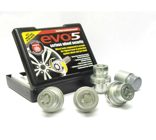 M14 x 1.5 HEX22 Flat L/ROVER Riteņu drošības uzgriežņi EVO5