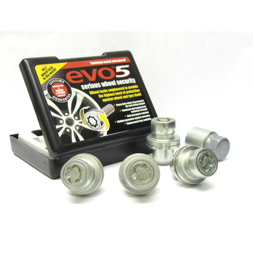 M14 x 1.5 HEX22 Flat L/ROVER Riteņu drošības uzgriežņi EVO5