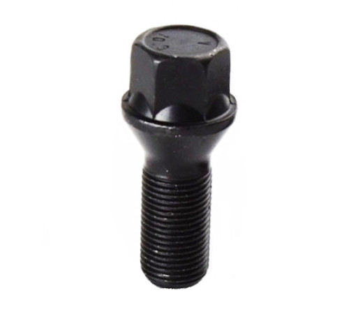 M14x1.25x27.6 hex17 BLACK WHEEL BOLT ( BMW )