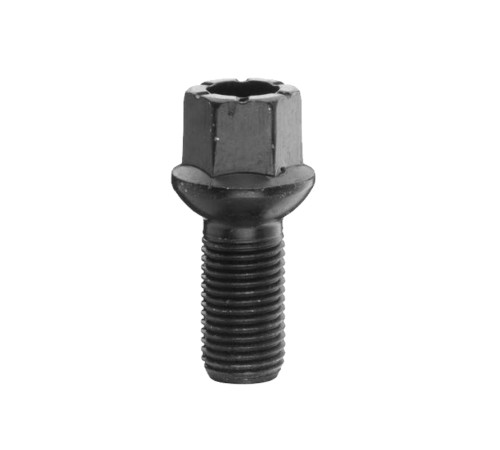 M14x1.5x27 HEX 17 mm Sfēra R13 Diska skrūve (Melna)