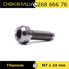 M7 x 24 mm Titāna skrūves BBS, OZ, Shmidt, RH, Ronal, Speedline