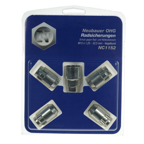 Nuts M12x1,25  HEX 19 mm / 21mm Conus 60°