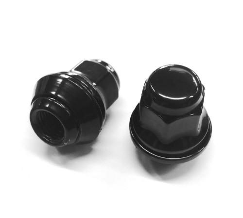 M12x1.5x35mm HEX 19 mm Diska uzgrieznis ar kustīgu konusu (Melns)