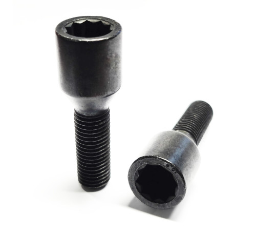 M12x1,5x32 Zvaigznes atslēga (20mm) tuninga skrūve (melna)