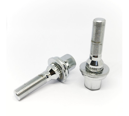 M12x1.25x51mm HEX 17 mm flat Wheel bolt for 15mm wheel spacers