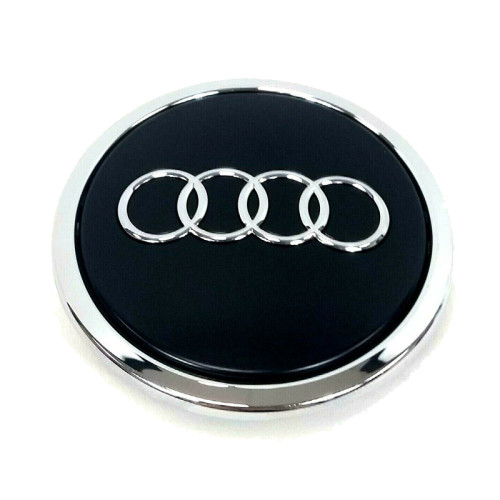 69.0mm Audi diska vāciņš (melns)