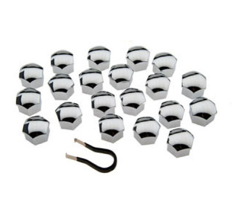 Skrūvju vāciņi 19mm (Hroms) 