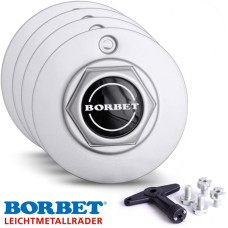 160mm BORBET A disku vāciņi + skrūves + atslēga