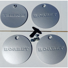 160mm BORBET A FLAT disku vāciņi + skrūves + atslēga