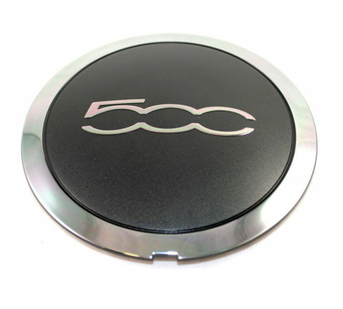 133.0mm FIAT 500 diska vāciņš (Black, dark chrome)