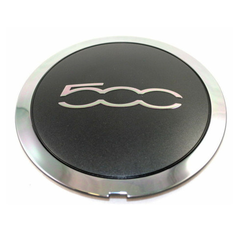 133.0mm FIAT 500 diska vāciņš (Black, dark chrome)