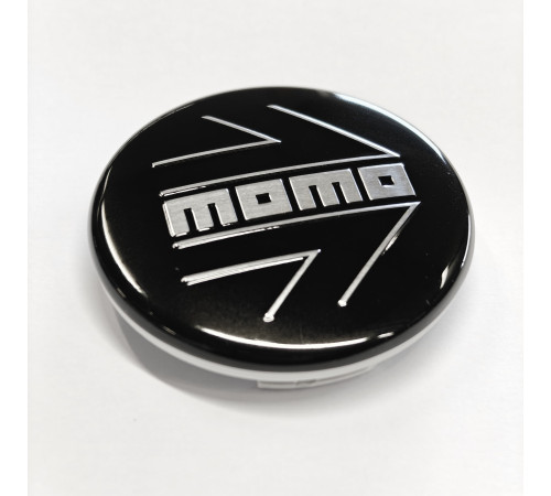 53.5mm MOMO diska vāciņš Arrow  (CAP-171-4, H 2183) BLACK GLOSSY