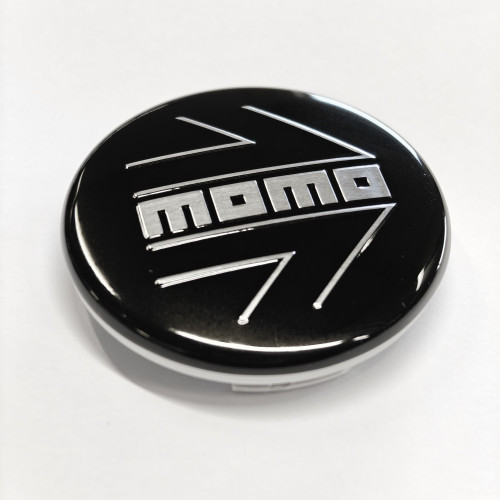 53.5mm MOMO diska vāciņš Arrow  (CAP-171-4, H 2183) BLACK GLOSSY