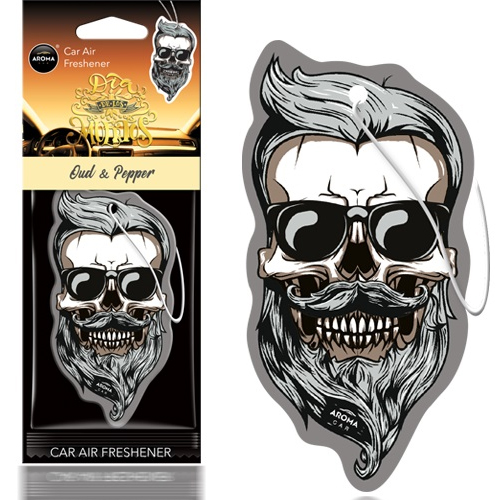 AROMA gaisa atsvaidzinātājs MUERTOS Oud&Pepper Skull