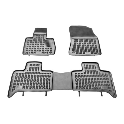 Grīdas paklāji (gumija, 3gab., krāsa melns) BMW X5 (E53) 05.00-12.06