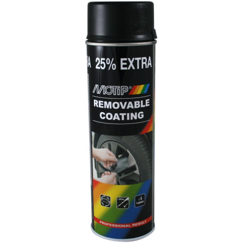 MELNA MATĒTA gumijas Disku krāsa MOTIP sprejs (500ml)