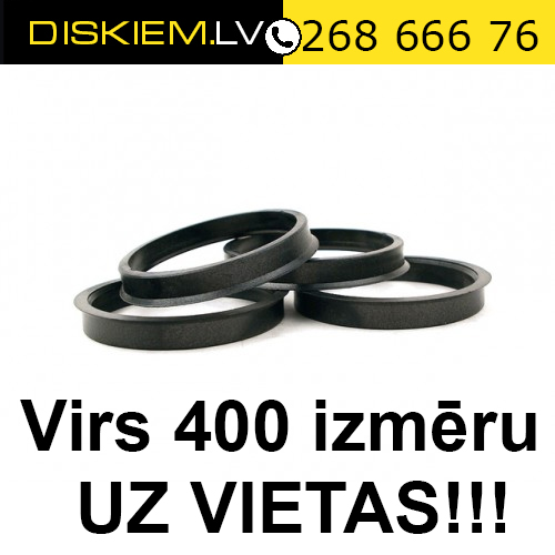 Centrējošie gredzeni virs 400 izmēru ir uz vietas!