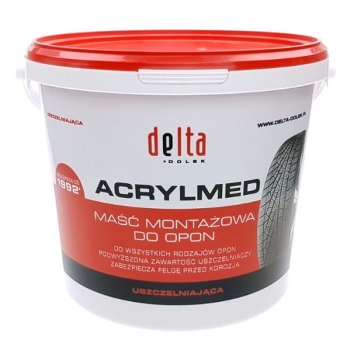 Montāžas pasta Acrylmed 4kg (sarkans) - Delta