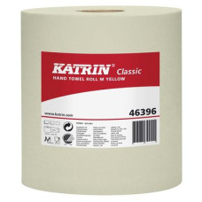 Бумажные полотенца для рук жёлтые. Рулон M 260 метров, 1 слойная