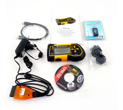 Riepu spiediena sensoru (TPMS) programmēšanas un diagnostikas iekārta TECNOMOTOR TPM-02 TPMS Tester (Itālija)