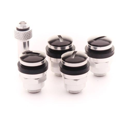 Alumīnija melno slepto ventiļu komplekts JR v1 - BLACK