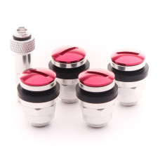 Alumīnija melno slepto ventiļu komplekts JR v1 - RED