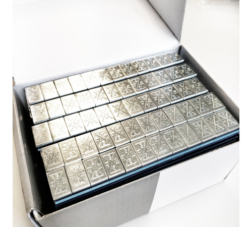 Līmējamie atsvari Zn 12x5 g. 100 gab.