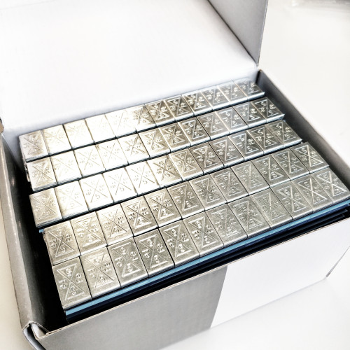 Līmējamie atsvari Zn 12x5 g. 100 gab.