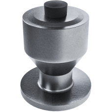 MAL10 Riepu radzes alumīnija 10mm garums, flancis 8mm (iepakojums 500 gab.)