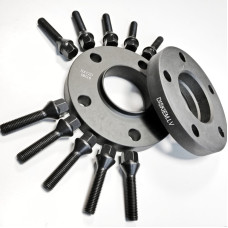 20 mm 2x Flanči BMW (5x120, 72.6mm) un 10 skrūves Black Style