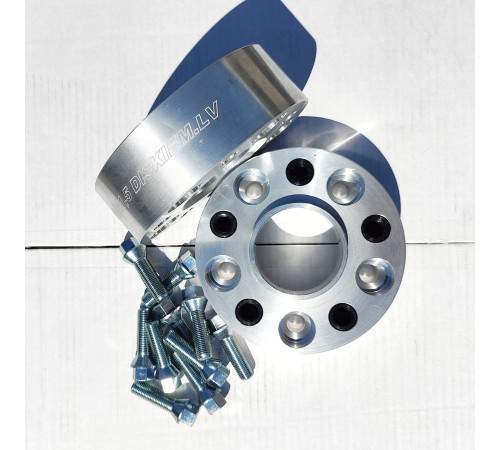 50 mm Flanči 5x120, 72.6mm ar iepresētu vītni iekšā M14x1.5 (2 gab. + skrūves M14x1.5)