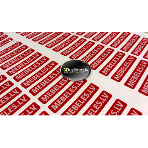 3D Uzlīmes ar Jūsu logo