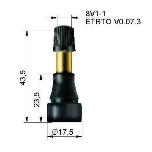 Bezkameru ventīlis mikroautob, TR600